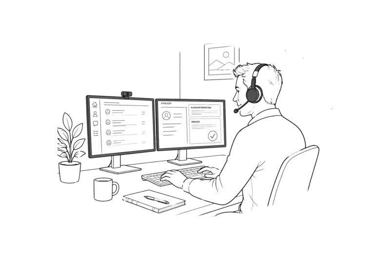 Fredas Customer Care anställd